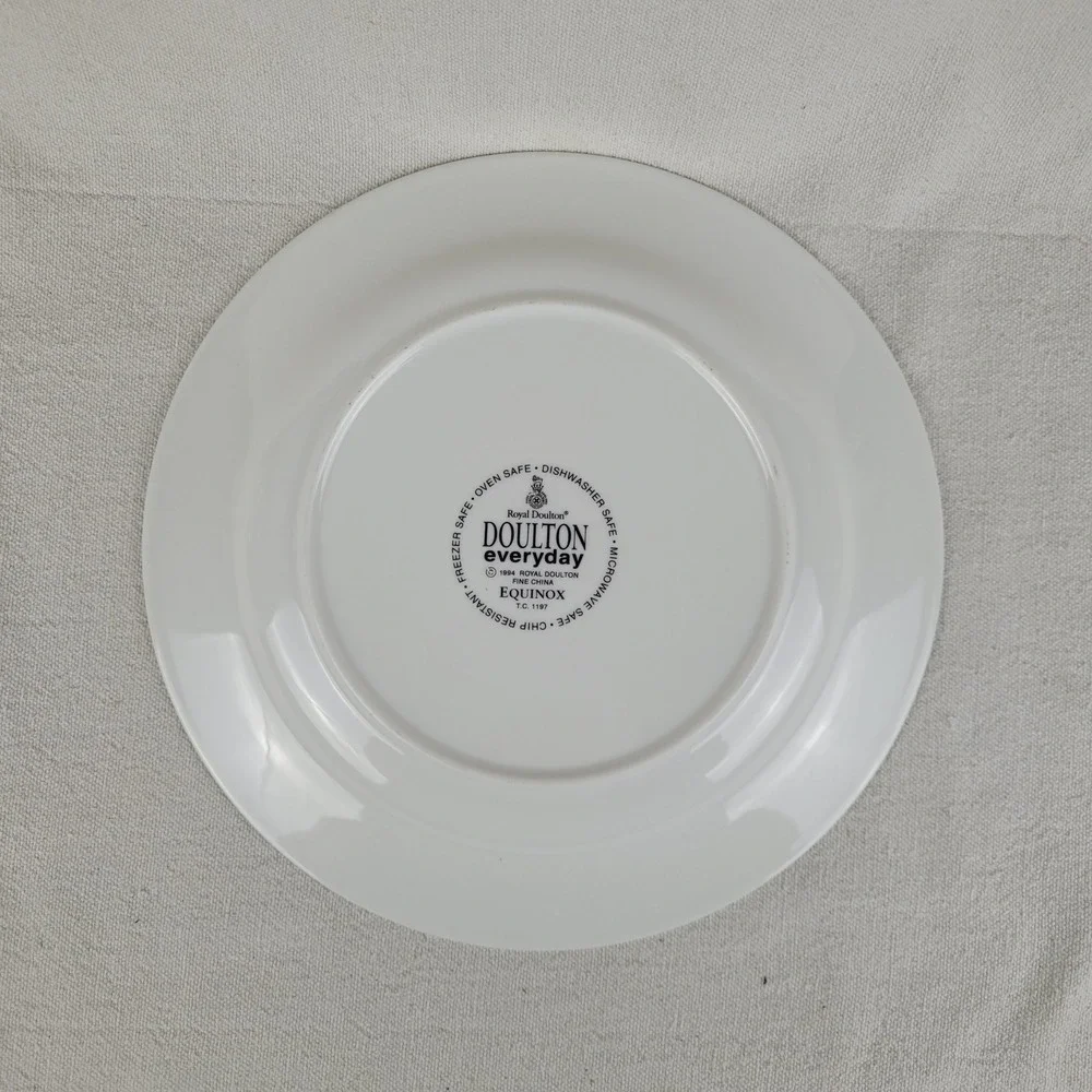 Royal Doulton Everyday Equinox Dinner Plate Memphis Style Geometric 1994 TC 1197
